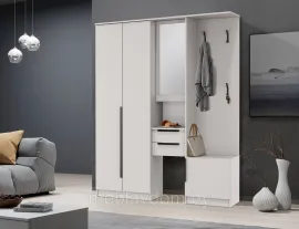 Прихожая Дебют 5 кашемир/белый (1,6м)