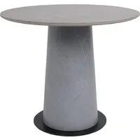 Кухонный стол Lepremo AV 2317 МДФкерамика 900 (серый матовый Larka Grey/черныйHPL Будда)