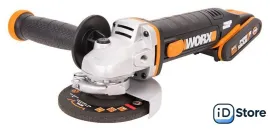 Угловая шлифмашина Worx WX800 (с 2-мя АКБ, кейс)