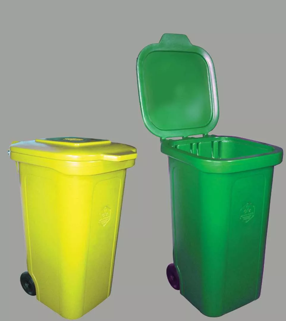 Контейнер мусорный пластиковый для сбора отходов и ТБО (ТКО)  120л