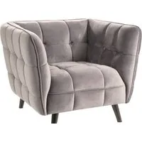 Интерьерное кресло Signal Castello Velvet 1 Bluvel 14 (серый)