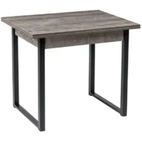 Обеденный стол Woodville Форли 424179 (дуб рошелье/черный матовый)