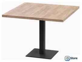 Кухонный стол Millwood Лофт Хельсинки 2 Л 100x100x75 (дуб табачный Craft-металл черный)