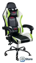 Игровое (геймерское) кресло Calviano Asti Ultimato (черный/белый/зеленый)