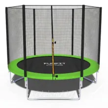 Батут Funfit 8ft (252 см) BASIC (Зелёный) с защитной сеткой, без лестницы