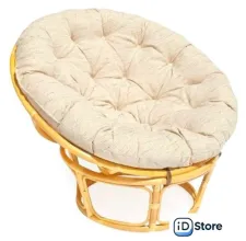 Кресло Garden Story Папасан Р110Н (бежевый/медовый)