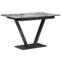 Обеденный стол Woodville Бугун / 500005 (мрамор серый/черный)