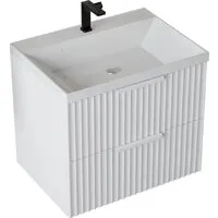 Мебель для ванных комнат Vela Тумба под умывальник Vela Волна 60П под Classica (белый мат) белый хекси TU0123