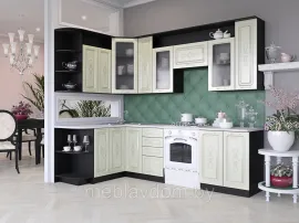 Угловая кухня Виола МДФ глянец (1,5х2,6м.)