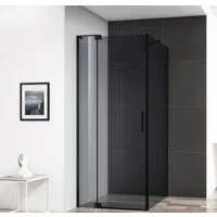 Душевой уголок Cezares SLIDER-AH-1-90-70/80-GRIGIO-NERO