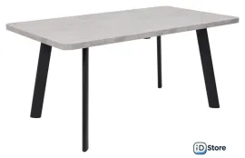 Кухонный стол Мамадома Leon lux radial-160 раздвижной 160-205х90 (серый сланец/черный)