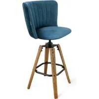 Стул Sheffilton SHT-ST36-1/S93 (тихий океан/дуб коричн. браш./чёрн.муар)