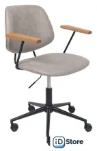 Офисное кресло AksHome Trix (экокожа винтажный светло-серый Watusi 09/черный)