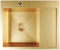 Кухонная мойка Mixline Pro 552924 (золото, с сифоном)