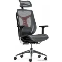 Игровое (геймерское) кресло SitUp Barracuda Chrome (сетка Dark Gray/ткань Dark Gray)