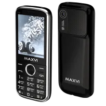 Кнопочный телефон Maxvi P30 (черный)