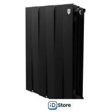 Биметаллический радиатор Royal Thermo PianoForte 500 Черный - 6 секций