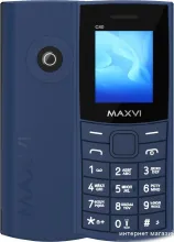 Кнопочный телефон Maxvi C40 (синий)