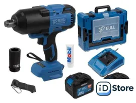 Гайковерт Bull SC 1810 1329727 (с 2-мя АКБ, кейс)
