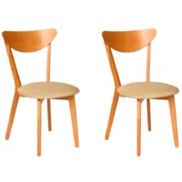Набор стульев TetChair Maxi мягкое сиденье (2шт, бежевый)