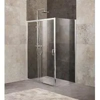 Душевой уголок BelBagno UNIQUE-AH-1-110/125-100-C-Cr (прозрачное стекло)