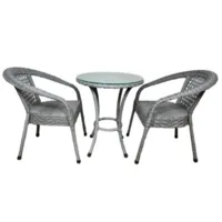 Обеденная группа AIKO DECO 2 с круглым столом 5045П Серый