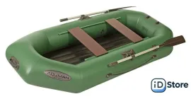 Моторно-гребная лодка Лоцман Стандарт 260 ВНД (зеленый)