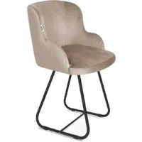 Стул Sheffilton SHT-ST39/S38 (латте/черный муар)