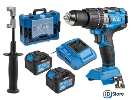 Ударная дрель-шуруповерт Bull SR 1805 Xcase XLTpro 1329883 (с 2-мя АКБ, кейс)