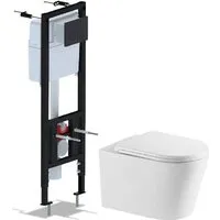 Унитаз подвесной Saniteco Tornado KW-9005WT Ани Пласт WCP4133