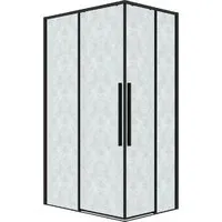 Душевой уголок Grossman Galaxy 70х100х195 300.K33.01.70R10L.21.02 (черный матовый/стекло шиншилла)