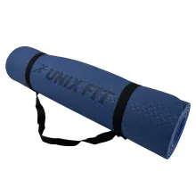 Коврик для йоги и фитнеса UNIX Fit (180 х 61 х 0,8 см, двусторонний, двуцветный, голубой)