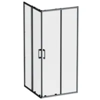Душевой уголок AM.PM Above W9XG-403-9090-BT 90x90 (черный/прозрачное стекло)