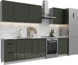 Кухня Корнелия Марика 2,2 без столешницы, Зелёный софт