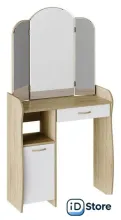 Туалетный столик с зеркалом Трия София Т1 (дуб сонома/белый)