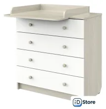 Детский комод Атон Мебель Odin (шимо светлый/белый)