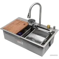 Кухонная мойка ARFEKA ECO AR 750450 Satin