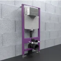 Унитаз подвесной с инсталляцией Triton Pro Verso VO-1832 VO815N Pro Evo (с кнопкой, хром)