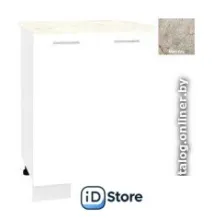 Шкаф напольный Кортекс-мебель Корнелия Лира НШ60р (белый/марсель)