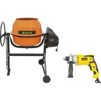 Бетономешалка Garvill БСЭ-120 Дрель D800