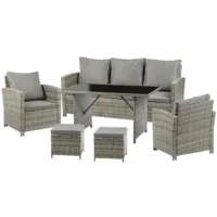 Набор садовой мебели Sundays Madeira SFS 020 (серый/серые подушки)