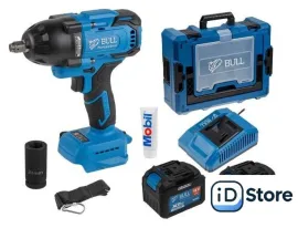 Гайковерт Bull SC 1807 1329724 (с 2-мя АКБ, кейс)