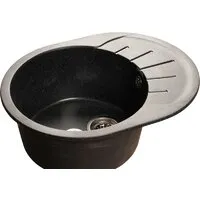 Кухонная мойка GranFest Rondo GF-R580L (черный)