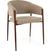 Стул с подлокотниками Signal Akita D (t.253 бежевый/орех)