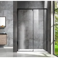Душевая дверь Vincea Lugano VDS-1L130CLB-1 (черный/прозрачное)