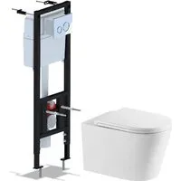 Унитаз подвесной Saniteco Tornado KW-9005WT Ани Пласт WCP4131