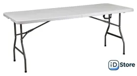 Стол AksHome складной пластиковый 180 (белый)