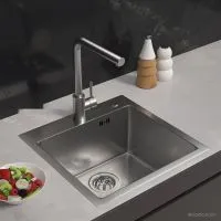 Кухонная мойка ARFEKA ECO AR 450450 SATIN DECOR MILLET GRAINS (настольная)