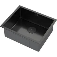 Кухонная мойка ARFEKA ECO AR 550450 POP-UP BLACK PVD NANO DECOR VOLCANIC ROCK