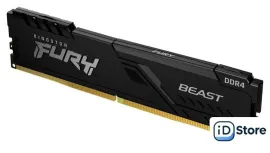 Оперативная память Kingston FURY Beast 8GB DDR4 PC4-25600 KF432C16BB/8
